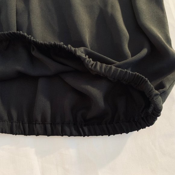 New York & Company Semi Sheer Black Blouse Size S - Picture 11 of 15